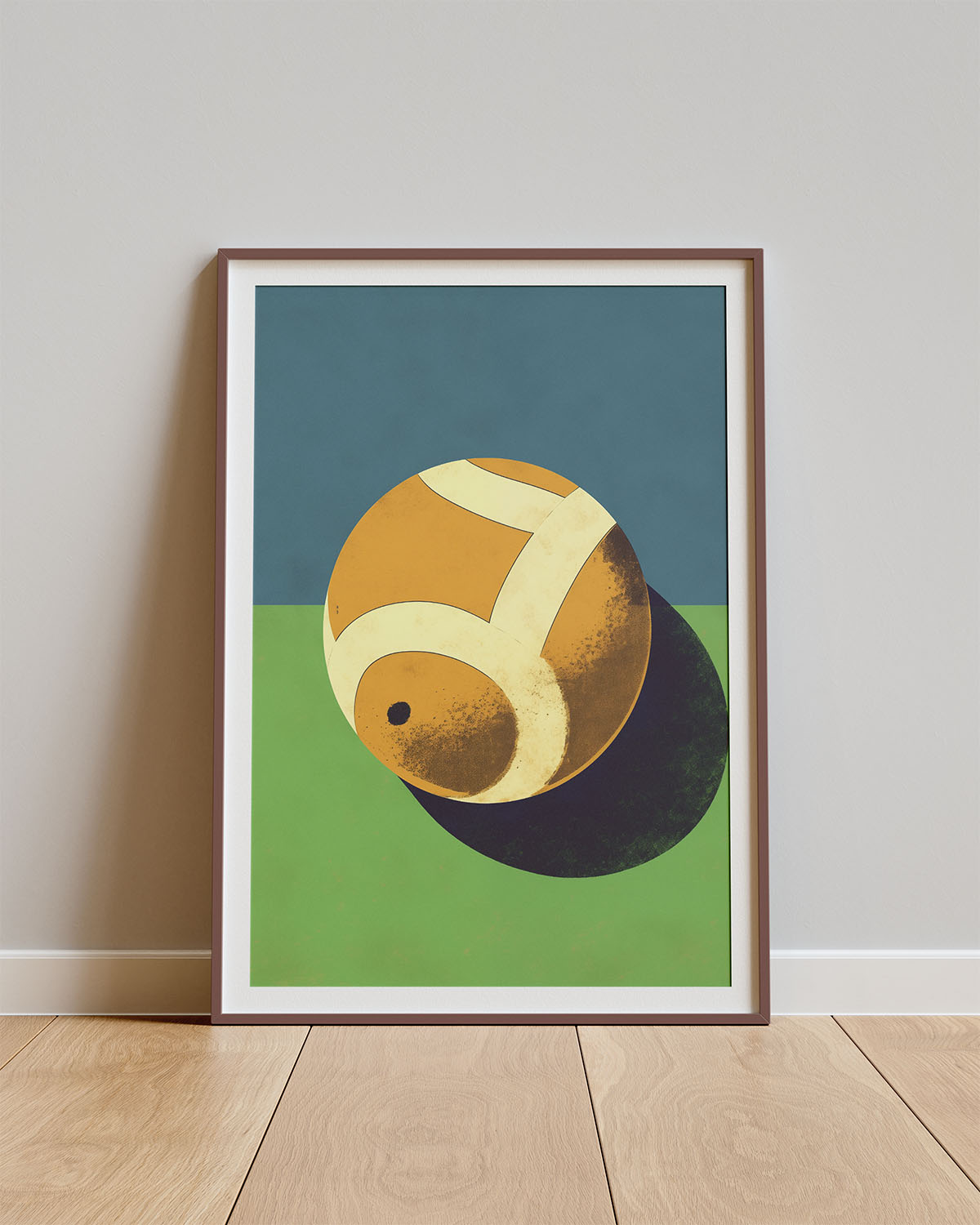 Poster Smash & Sketch – Artistieke tennisbal illustratie