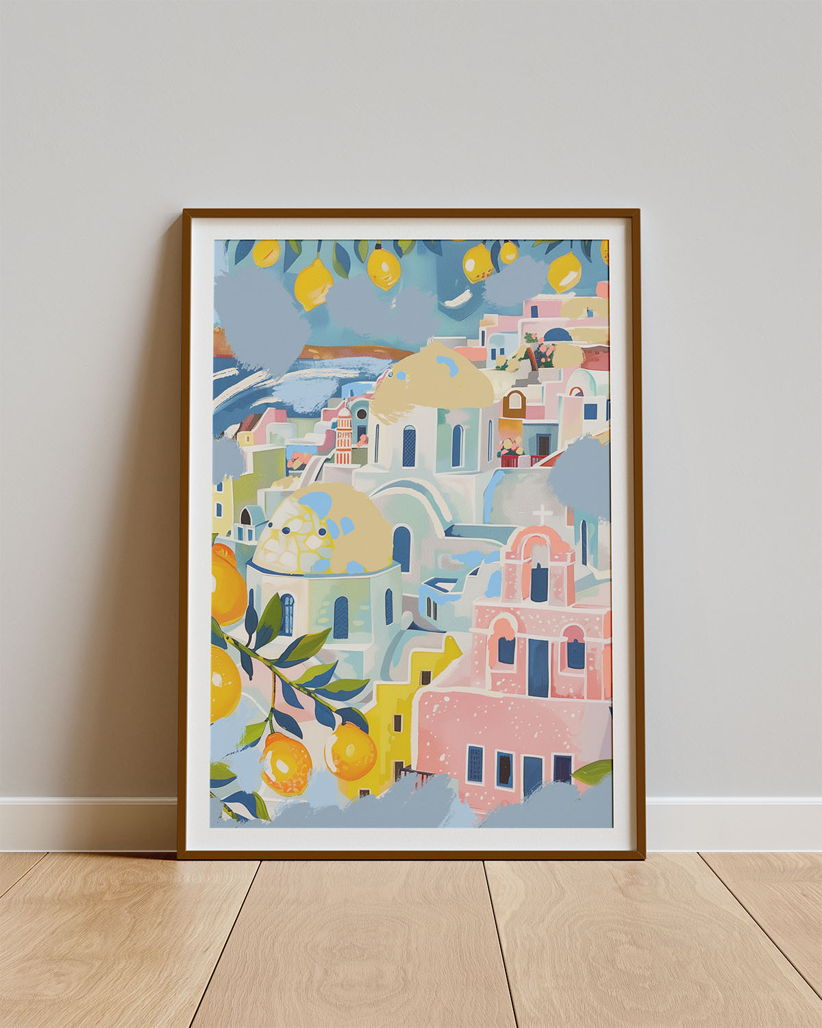 Poster Limone Verde – Landschap met citroenbomen in zonlicht