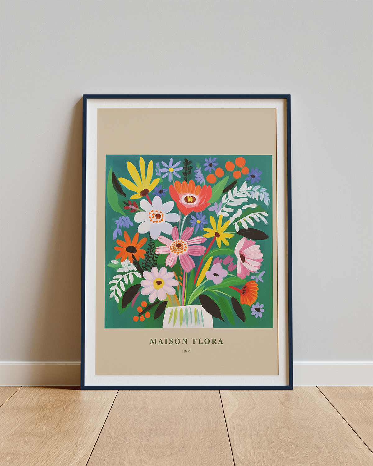 Poster Fiori Soavi – Elegant bloemenboeket in zachte tonen