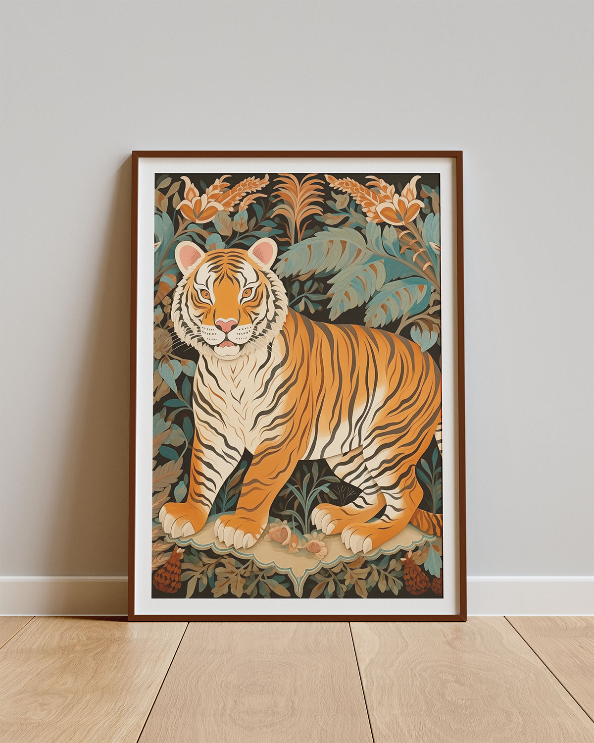 Poster Tiger Garden – Tijger tussen tropisch groen